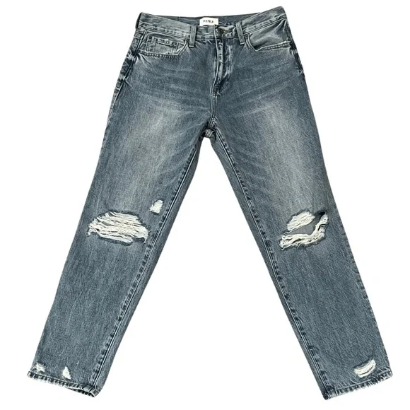 Anthropologie Pistola High Rise Distressed Boyfriend Jeans Sz. 27 - Picture 4 of 9